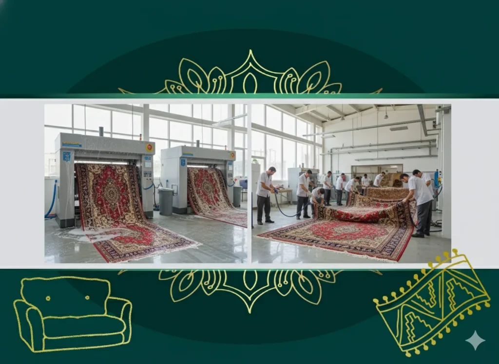 قالیشویی در محل صدرا